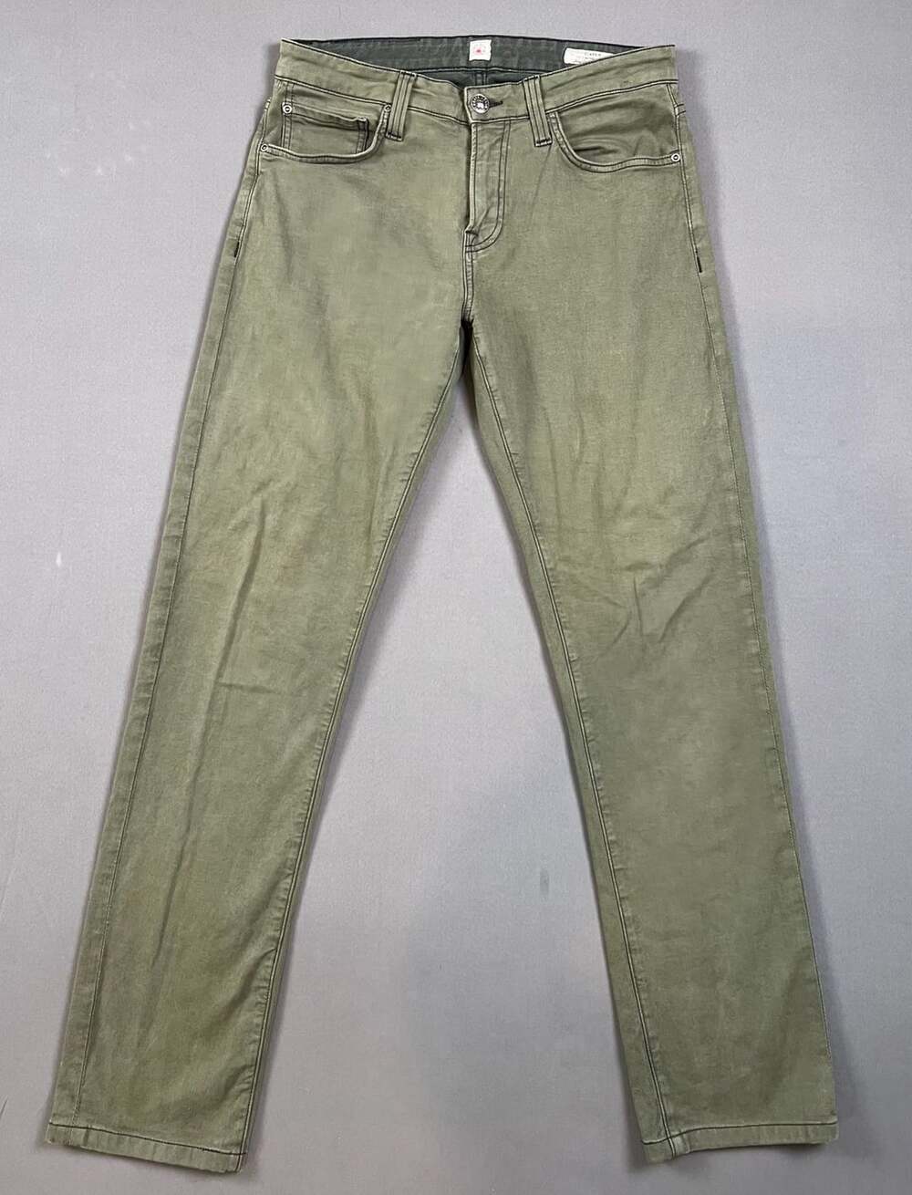 Agave Denim Classic The Standard Straight Size 31 Olive Green Twill Pants